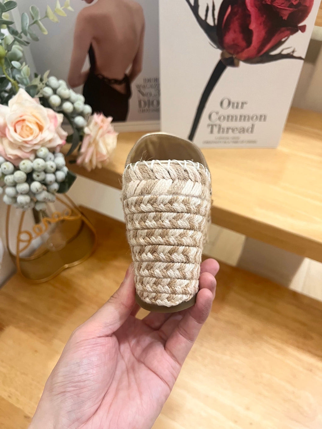 VALENTINO 26S WEDGE SANDALS IN LIGHT GOLD CALFSKIN