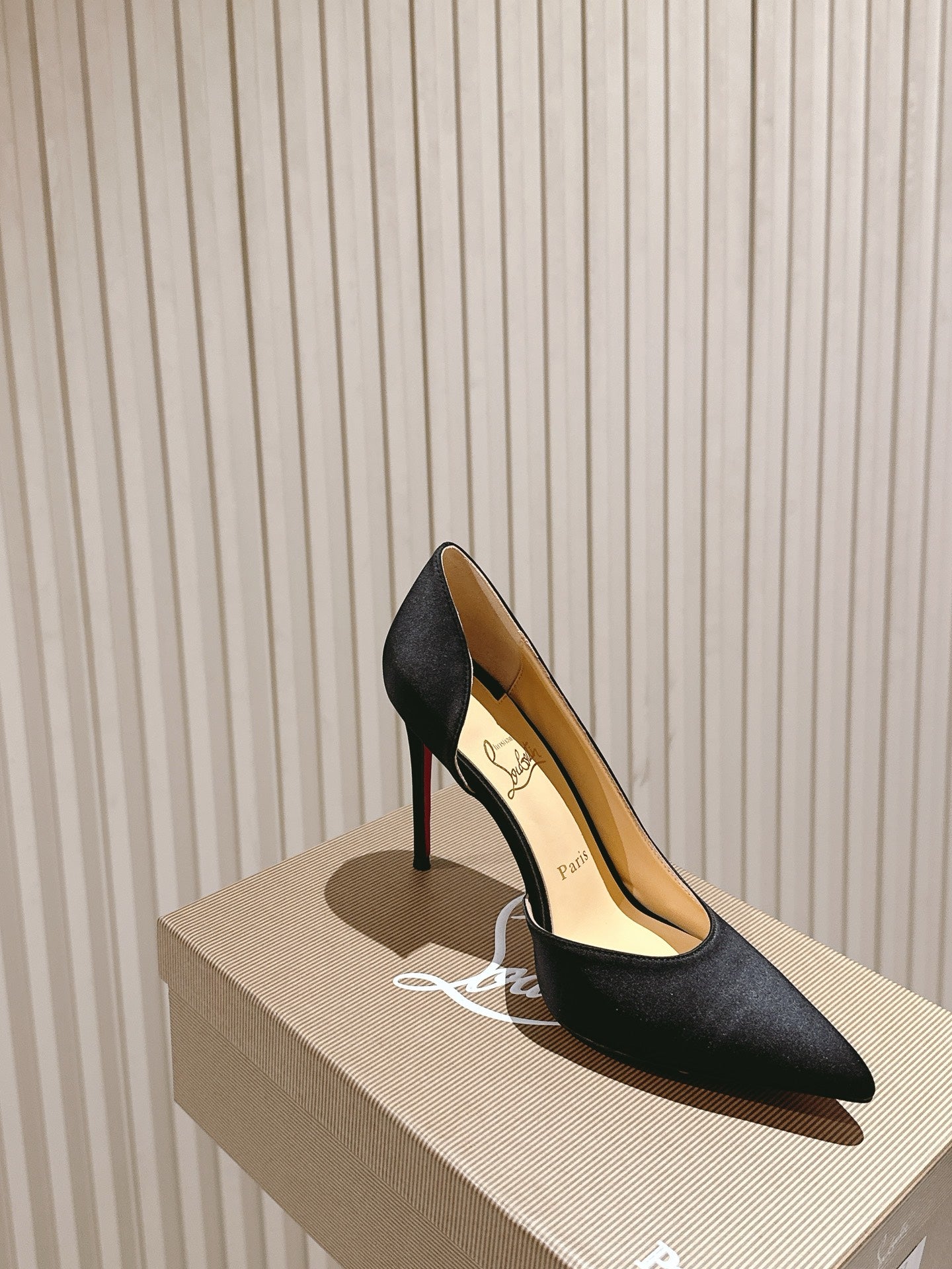 IRIZA PUMPS 95MM IN BLACK MATTE CALFSKIN