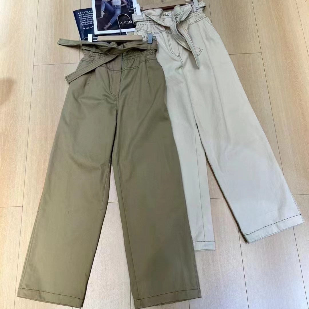 HERMES 25S WIDE-LEG PANTS 323