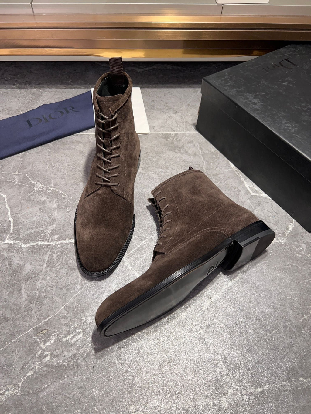 CD JUMP LACE-UP BOOT BROWN SUEDE