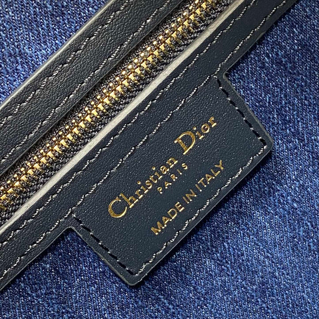 GROOVE 20 BAG IN DENIM BLUE OBLIQUE MONOGRAM JACQUARD