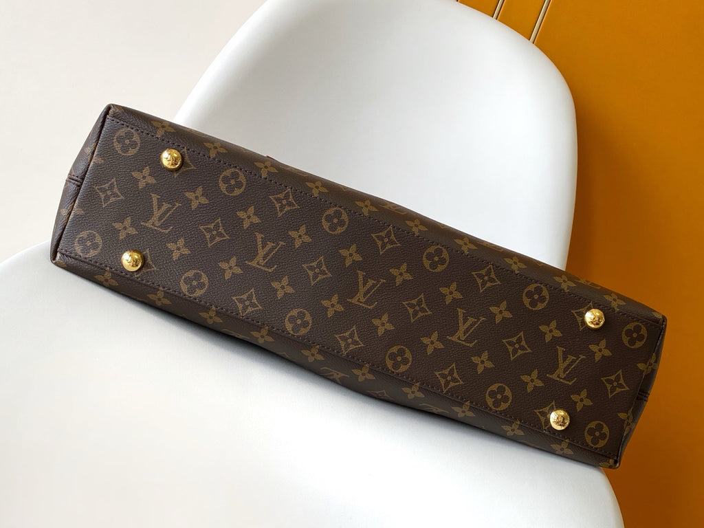 LV AGAIN BRAIDED HANDLE BAG 53 IN BROWN MONOGRAM CANVAS