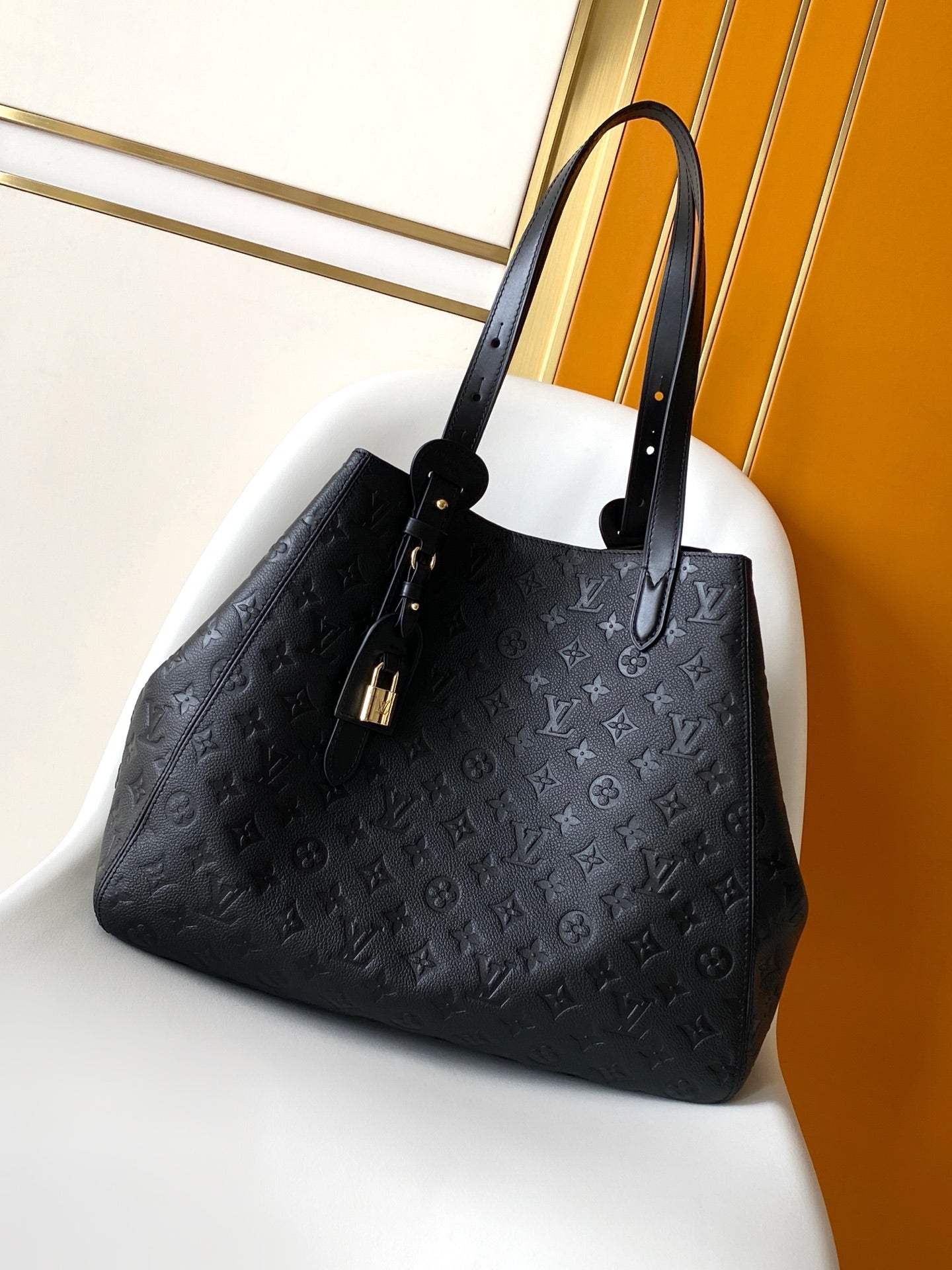 LV 26S ALL IN ONE BAG 56 IN BLACK MONOGRAM EMPREINTE LEATHER