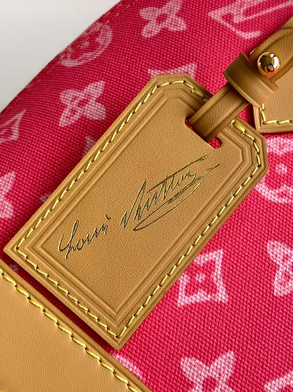 LV 26S ALMA BB BAG 23 IN DARK PINK MONOGRAM CANVAS