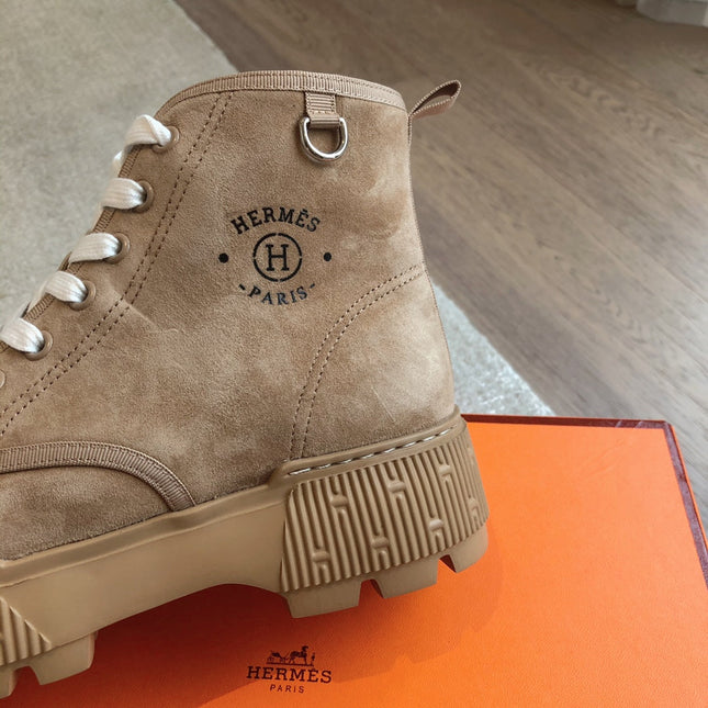 HM ITINERAIRE ANKLE BOOT CAMEL SUEDE