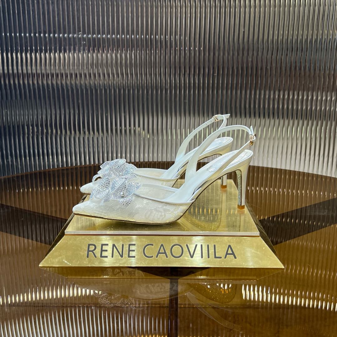 FLORIANE SLINGBACK 80 WHITE LAMBSKIN
