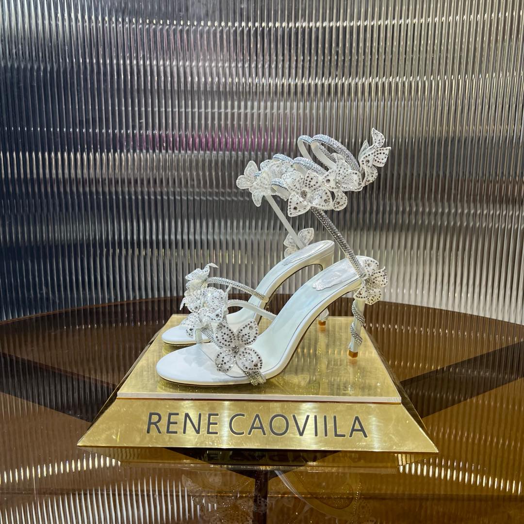 MARGOT WHITE SANDAL WITH FLOWERS 95 MM WHITE