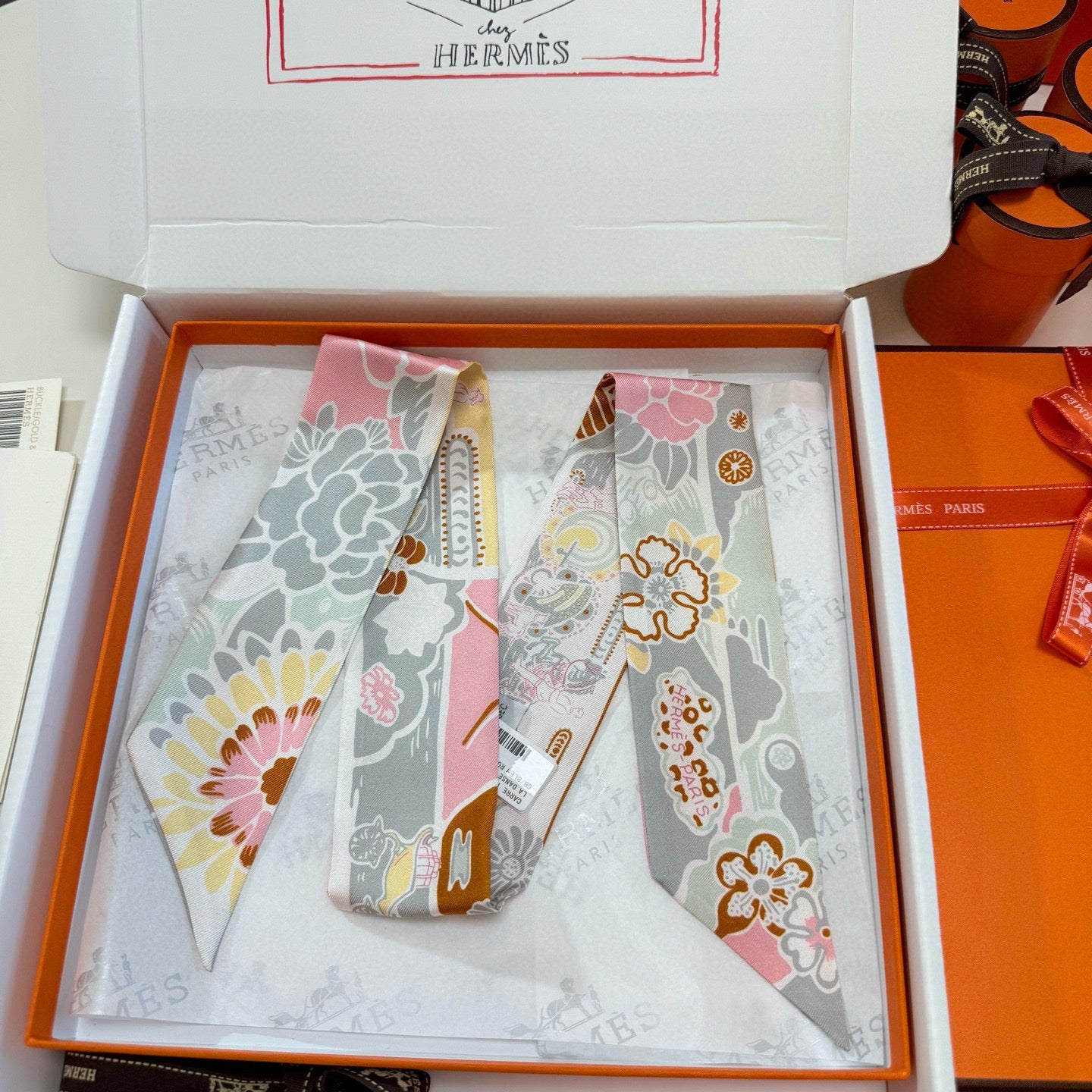 HERMES 25S SCARF 90 IN SILK 854960