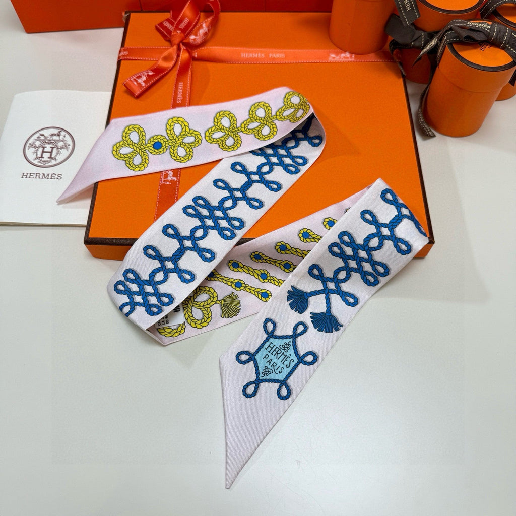 HERMES 26S SCARF 86 IN SILK 309667