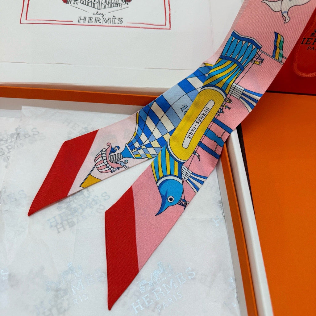 HERMES 25S NECKERCHIEF 86 IN SILK 991548