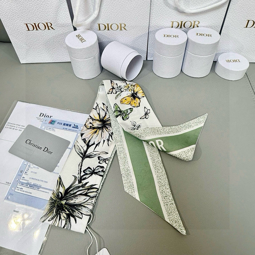 DIOR 26S SCARF 100CM IN SILK 305836