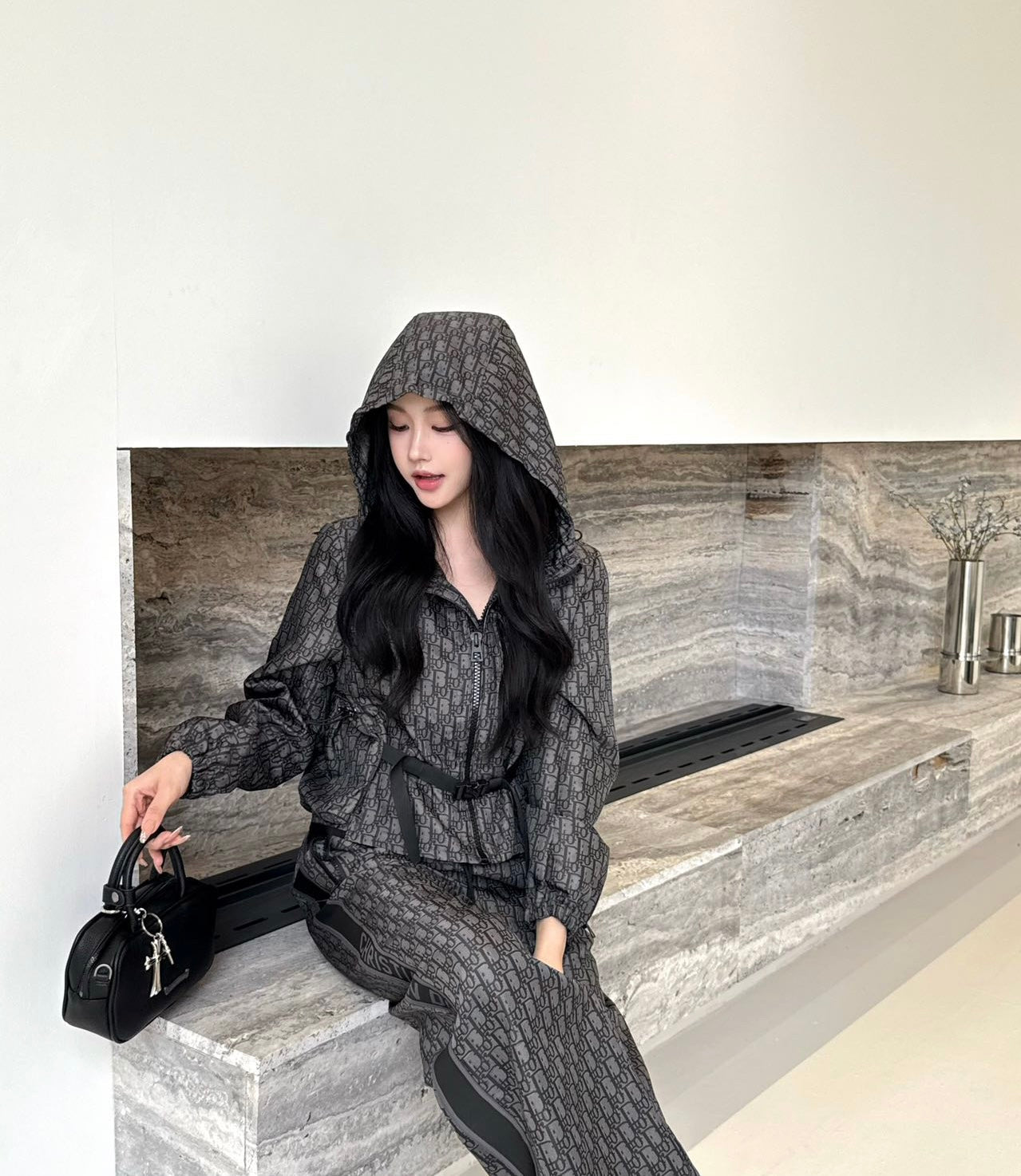 DIOR 25S CROPPED HOODED JACKET STYLE 051