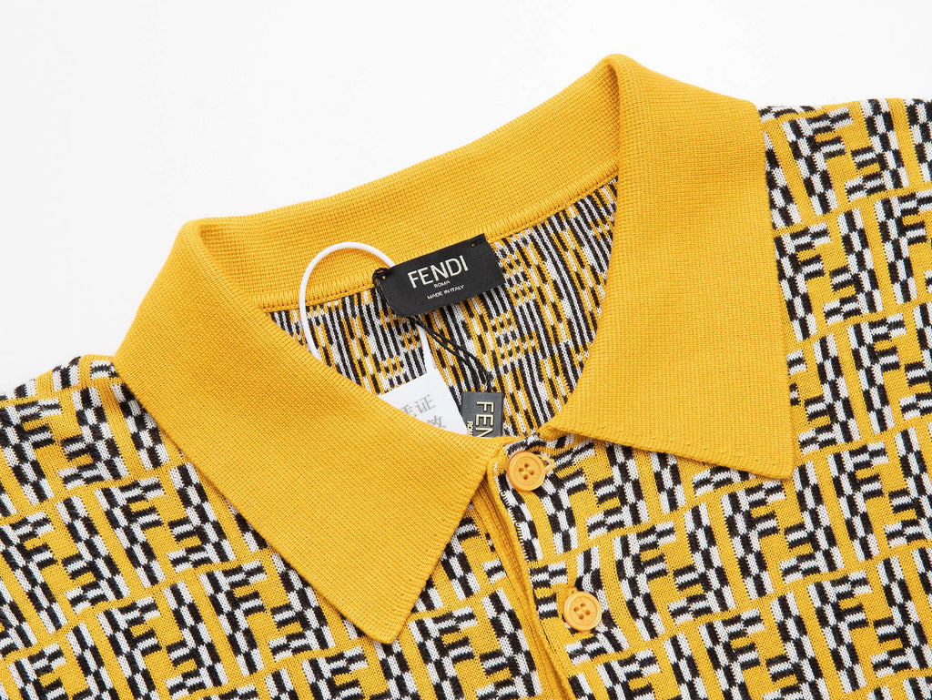 FENDI 26S SHORT SLEEVE KNIT POLO 218