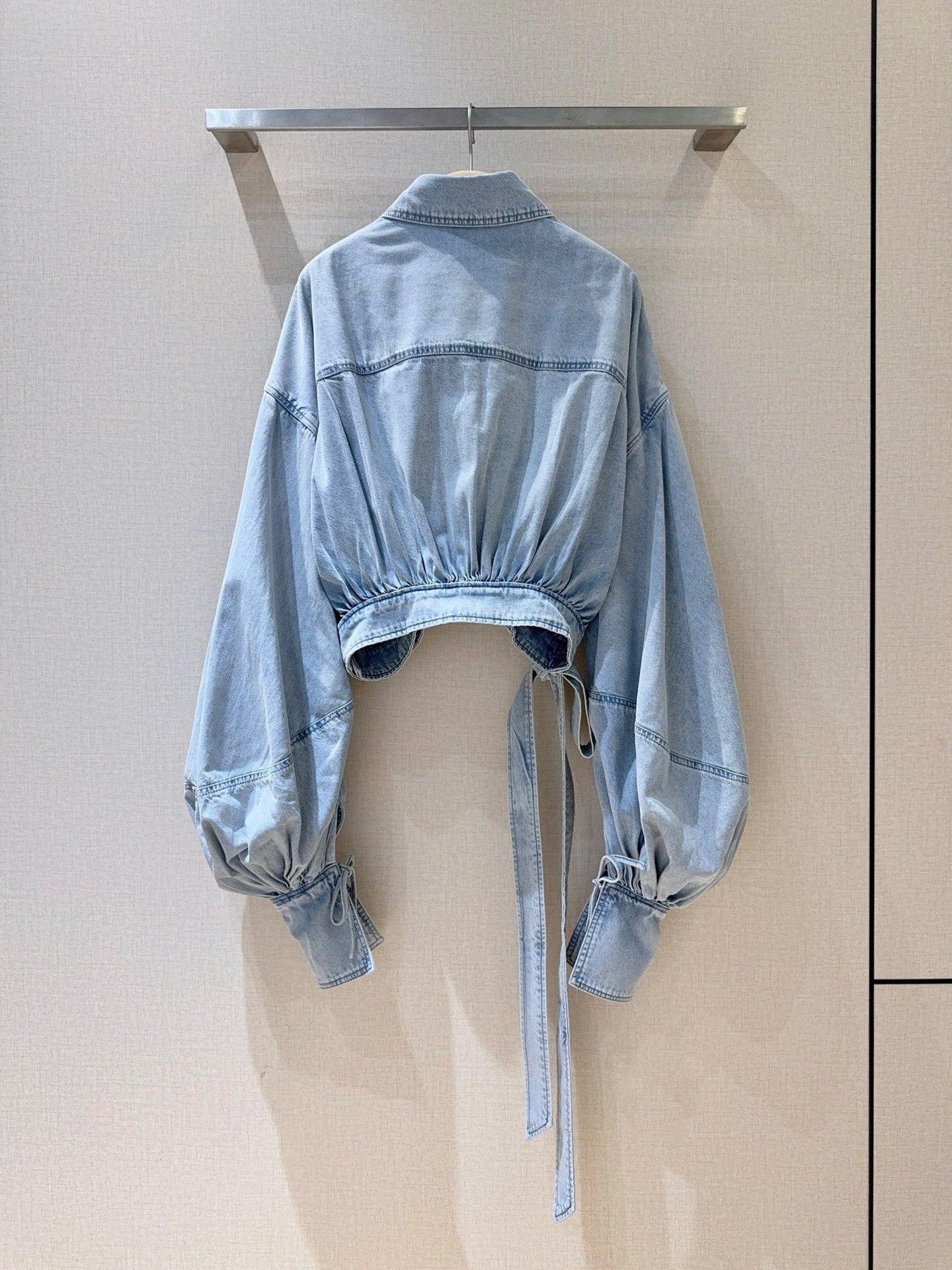 ZIMMERMANN 26 DENIM CROPPED SHIRT STYLE 238
