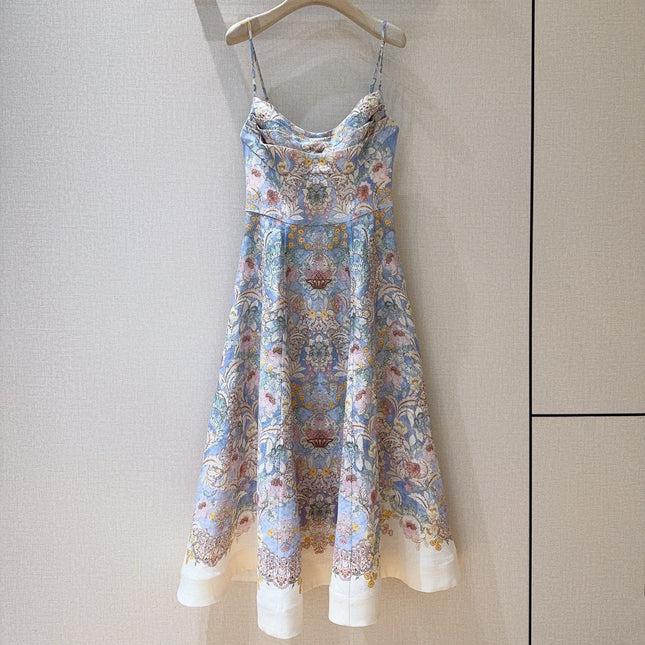 ZIMMERMANN 26 SPAGHETTI STRAP MIDI DRESS STYLE 239