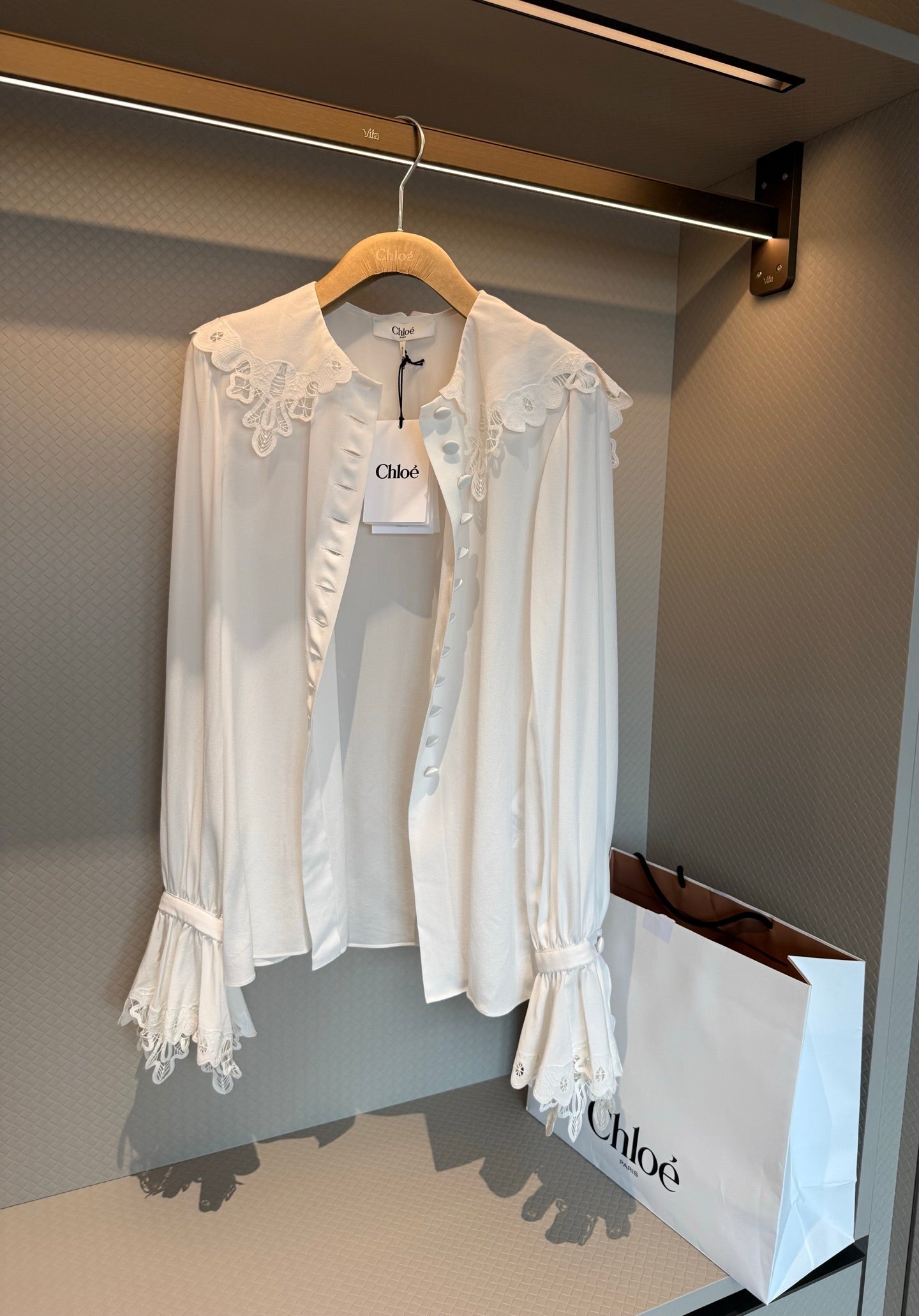 ELEGANT CHLOE WHITE BLOUSE
