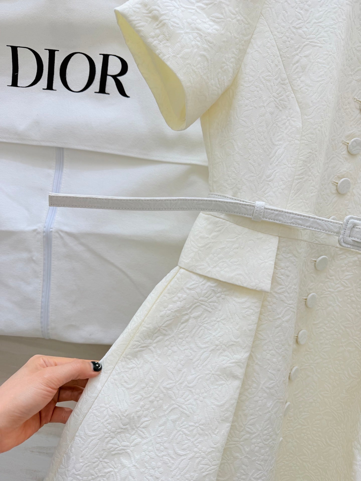 DIOR 26S SHORT-SLEEVE LONG DRESS 1071
