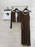 CHANEL 26S JACKET AND SLEEVELESS DRESS SET 961