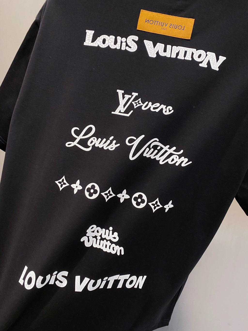 LV BASIC T-SHIRT IN BLACK COTTON 238827