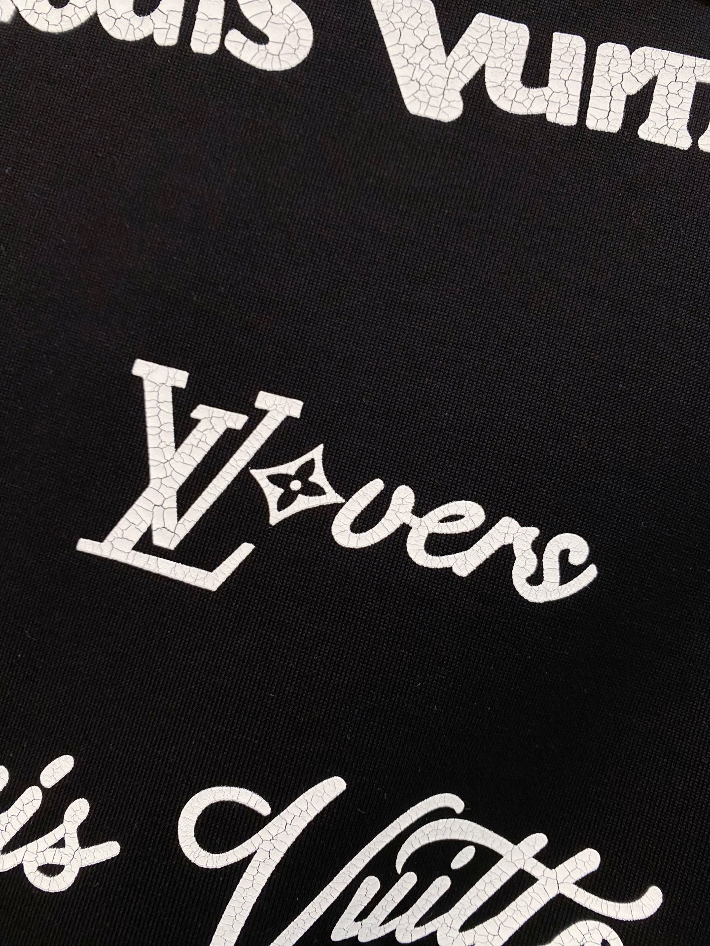 LV BASIC T-SHIRT IN BLACK COTTON 238827