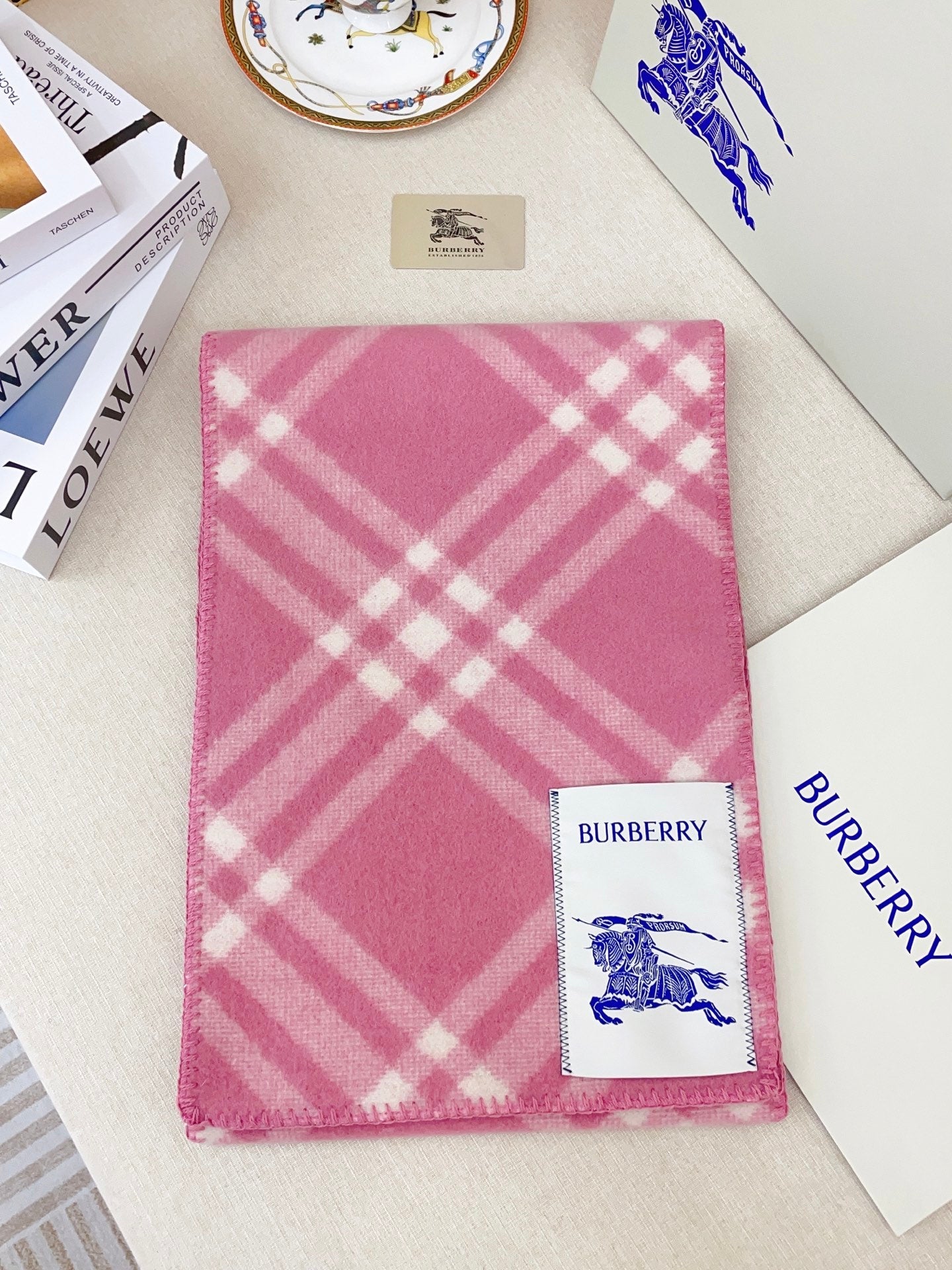 BURBERRY 25S SCARF 182 CM IN CASHMERE 937965