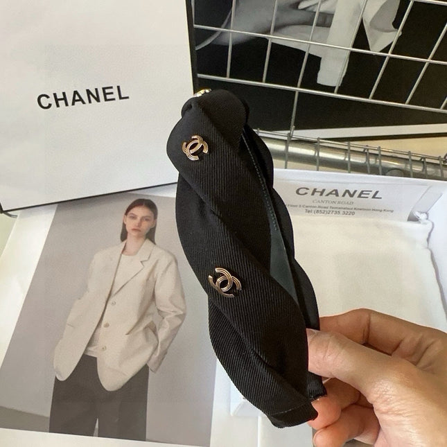 BLACK FABRIC HAIRBAND 432852