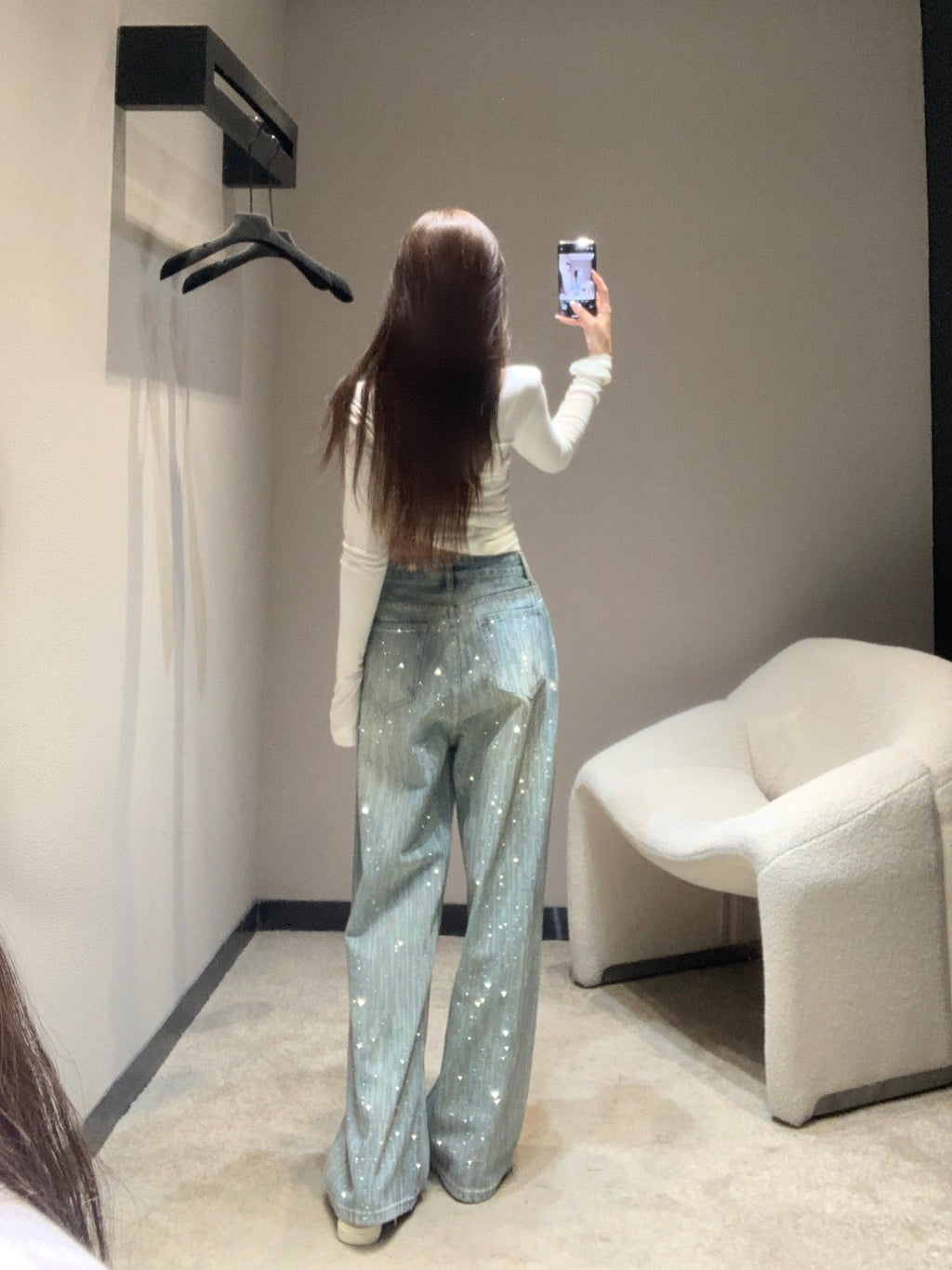 BALENCIAGA 26S WIDE LEG JEANS 005