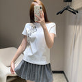 HERMES 25S SHORT-SLEEVE CREW NECK T-SHIRT 345