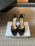 DIOR 26S HIGH-HEEL SANDALS 80 MM IN BLACK CRYSTAL-EMBELLISHED AND LAMBSKIN