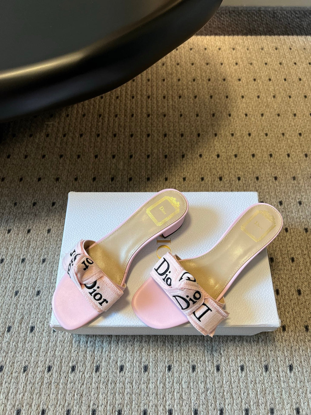 DIOR 26S HIGH-HEEL SANDALS 40 MM IN PINK FABRIC AND LAMBSKIN
