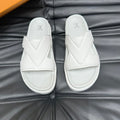 LV OASIS MULE IN WHITE CALFSKIN