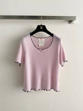 CHANEL 26S SHORT-SLEEVED KNIT SHIRT STYLE 1188