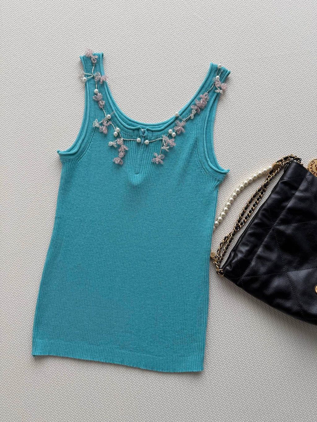 CHANEL 26S KNIT SLEEVELESS TOP STYLE 1187