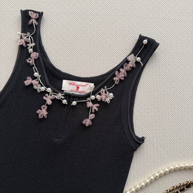 CHANEL 26S KNIT SLEEVELESS TOP STYLE 1183