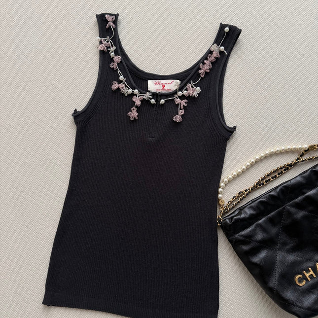 CHANEL 26S KNIT SLEEVELESS TOP STYLE 1183