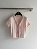 CHANEL 26S SHORT-SLEEVED KNIT SHIRT STYLE 1173