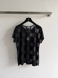 CHANEL 26S PLAID SHORT-SLEEVE SHIRT STYLE 1160