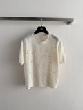 CHANEL 26S SHORT-SLEEVE KNIT TOP STYLE 1156