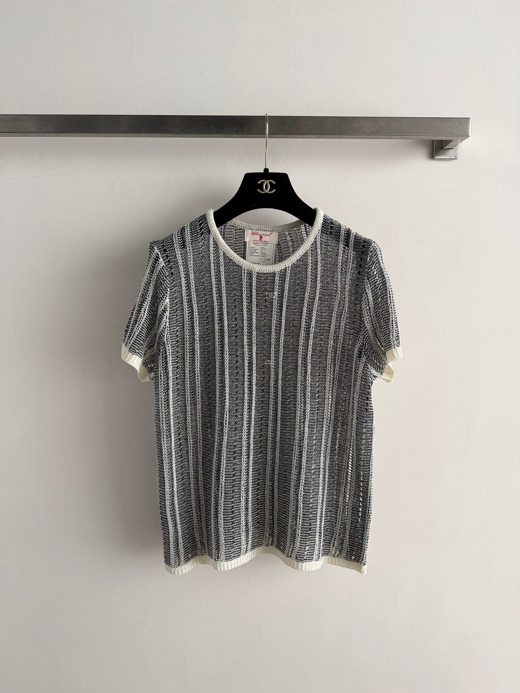 CHANEL 26S SHORT-SLEEVE KNIT TOP STYLE 1153