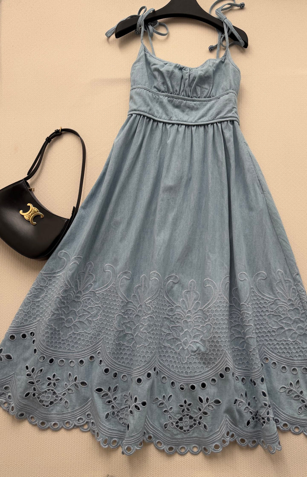 ZIMMERMANN 26S DENIM HALTER DRESS STYLE 175