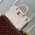 LOCK & GO BAG 24 IN QUARTZ BEIGE GRAIN CALFSKIN