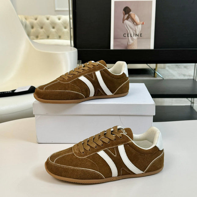 TRAINER LOW LACE - UP CIDER BROWN SUEDE