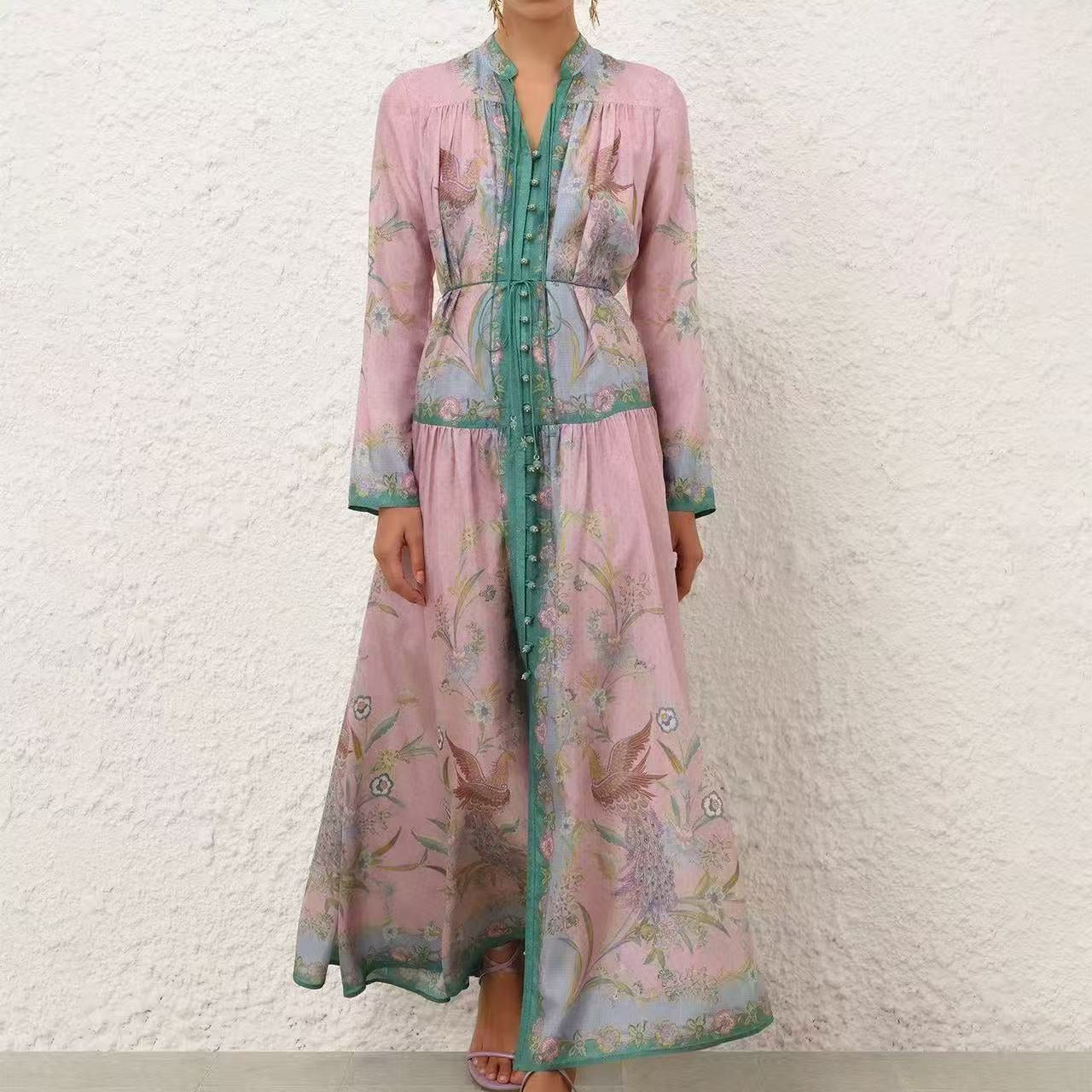 ZIMMERMANN 26S LONG SLEEVE FITTED DRESS STYLE 162
