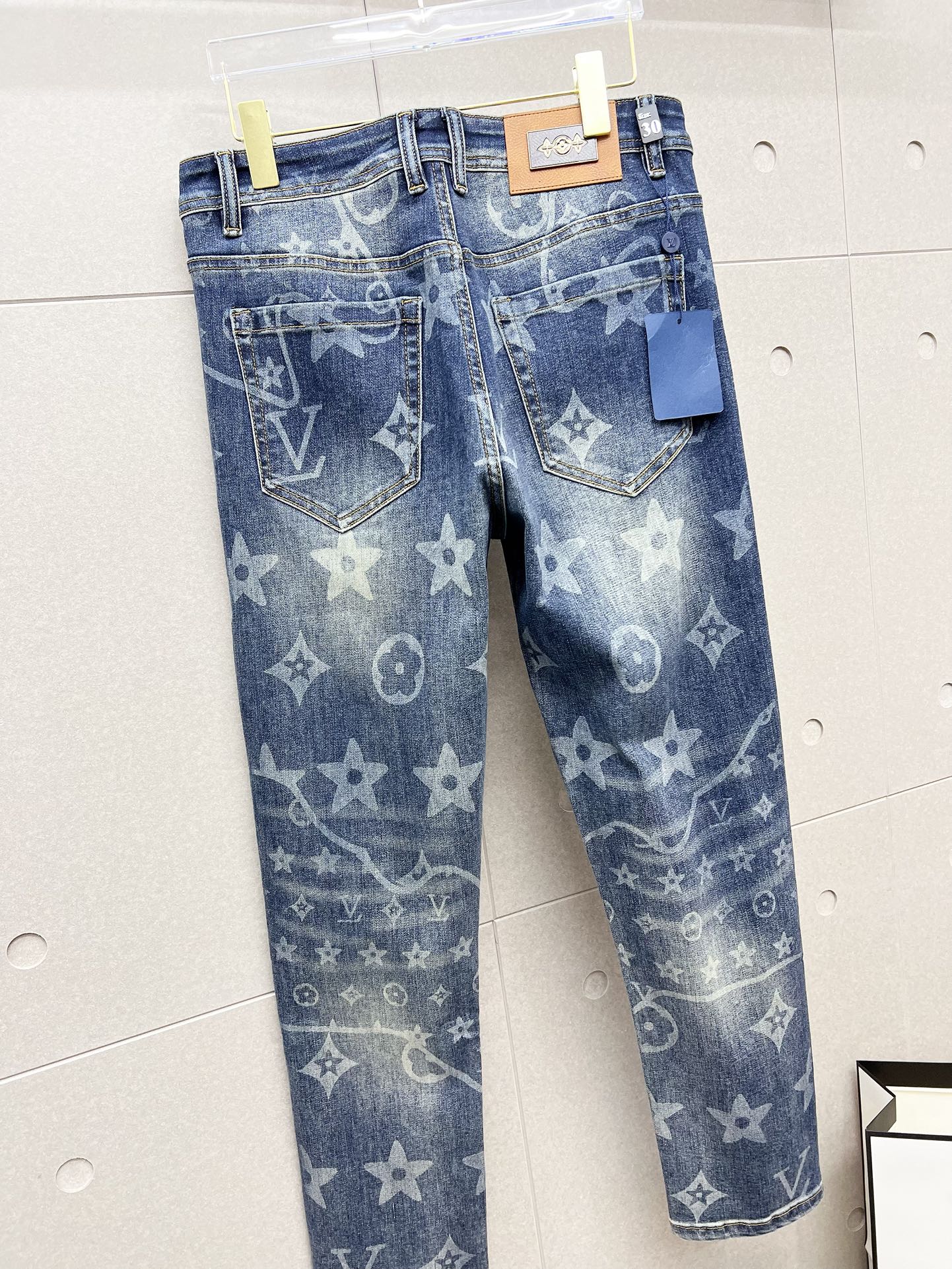 LV BLUE MONOGRAM DENIM JEAN 239499