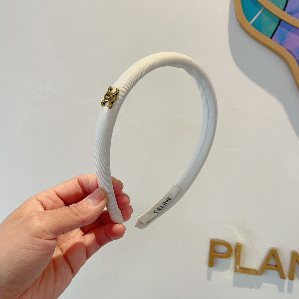 WHITE FABRIC HAIRBAND 425457