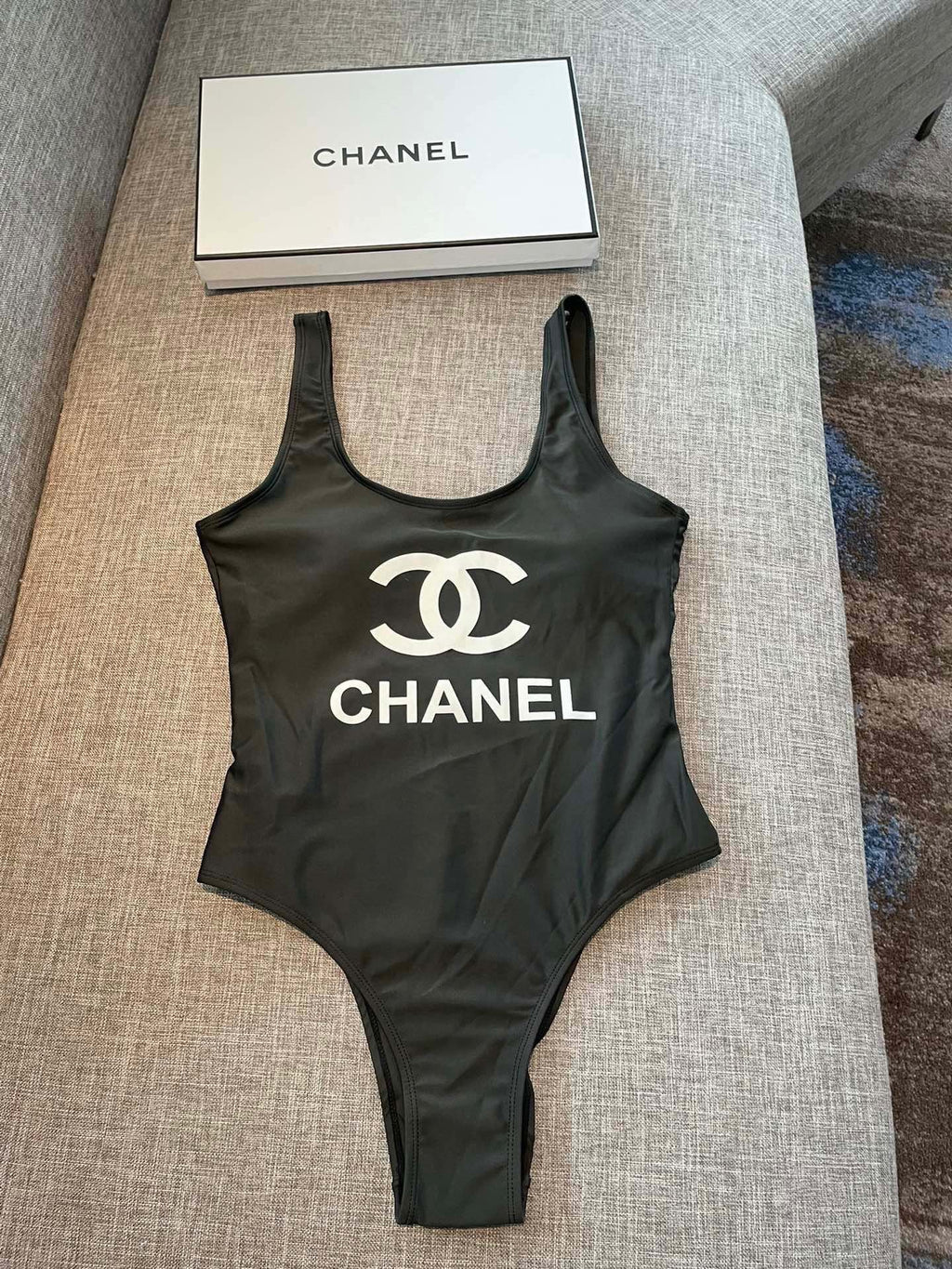 CC BIKINI SWIMSUIT SET IN BLACK 109092