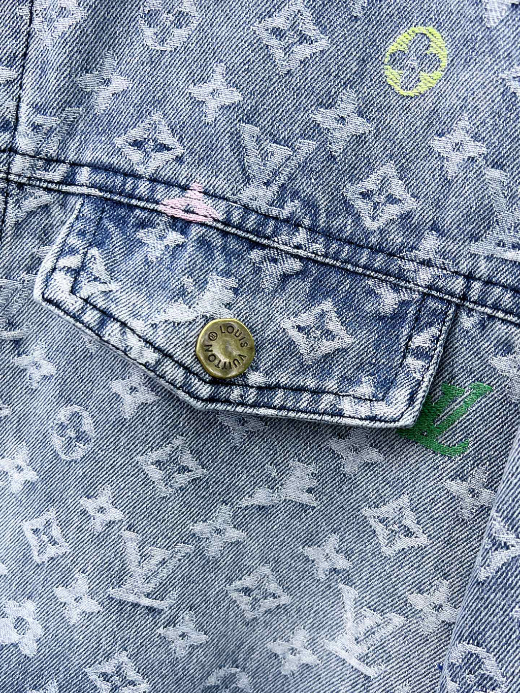 LV LIGHT BLUE DENIM JACKET 239530