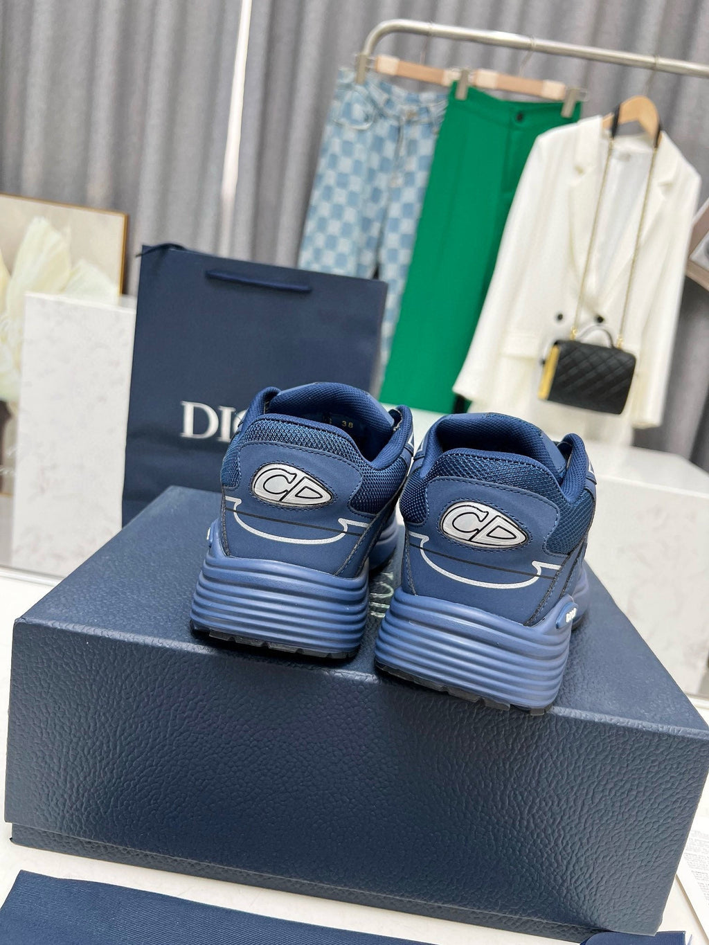 CD B30 SNEAKER AZURE MESH FABRIC