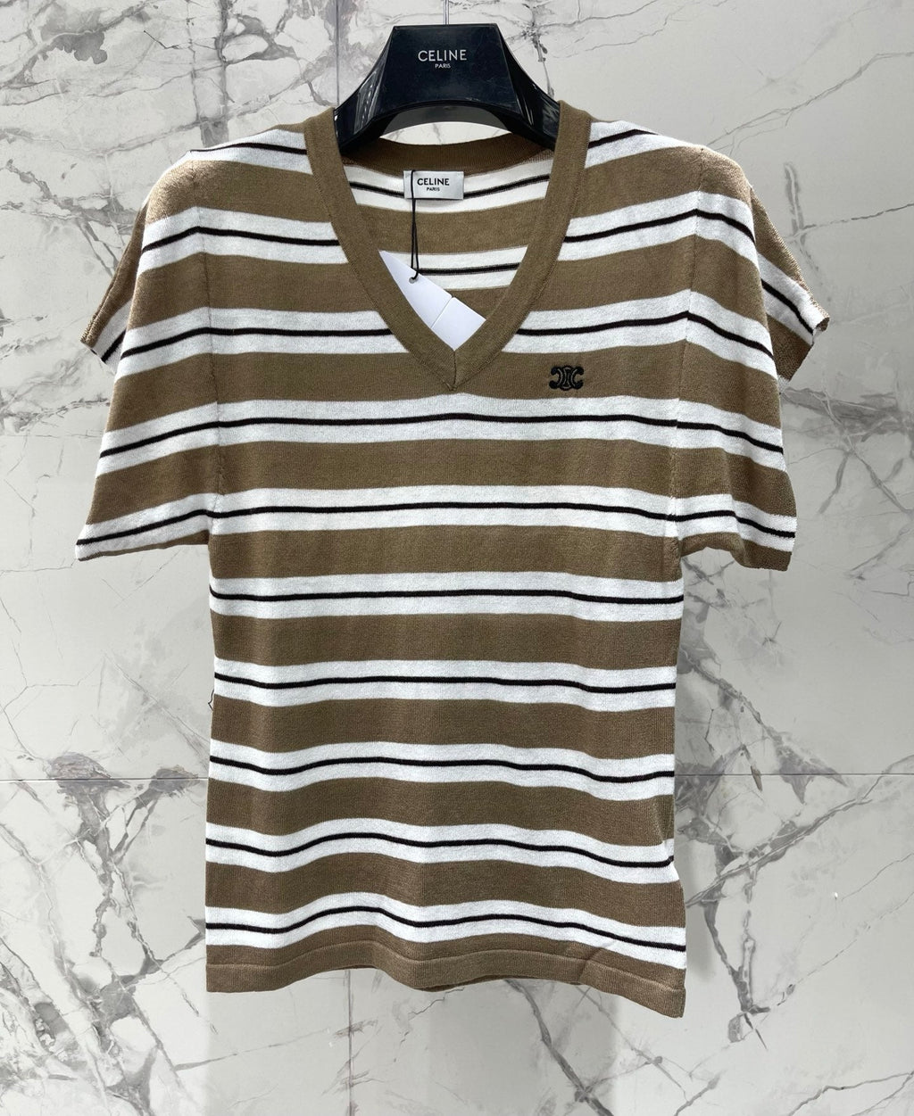 CELINE 26S V NECK SHORT SLEEVE T-SHIRT 207
