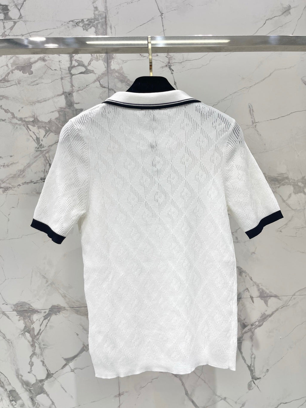 CHANEL 26S SHORT-SLEEVE KNIT POLO STYLE 1177